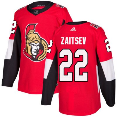 Adidas Ottawa Senators #22 Nikita Zaitsev Red Home Authentic Stitched NHL Jersey